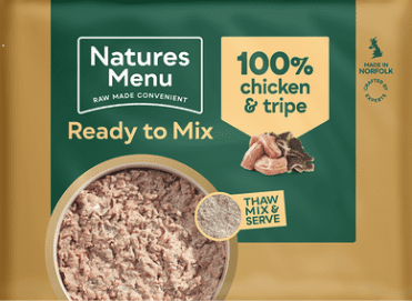 NATURES MENU CHICKEN & TRIPE MINCE BLEND 12 x 400g