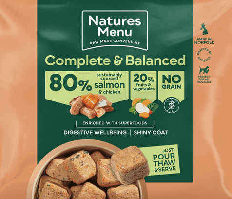 Natures Menu Frozen 80/20 nuggets: Salmon & Chicken