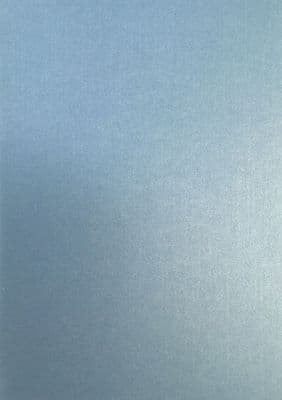 1 A4 SHEET DOUBLE SIDED PEARLESCENT CARD PASTEL BLUE - PAYPER BOX BRAND