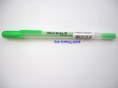 1 SAKURA MOONLIGHT GELLY ROLL PEN - FLUORESCENT GREEN  #427