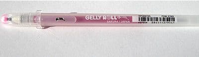 1 SAKURA STARDUST GLITTER PEN PINK STAR  #720