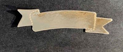 10 Blank Die Cut Banners Gold Mirri  Card