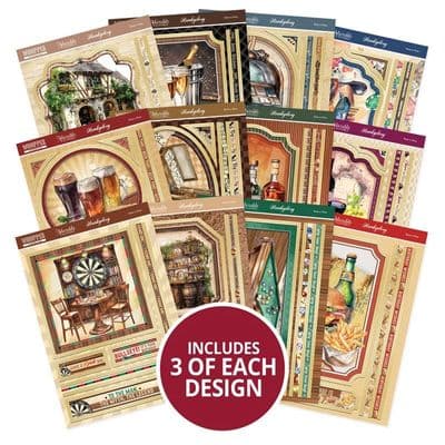 12 Raise a Glass Hunkydory Whopper Topper  A5 Sheets