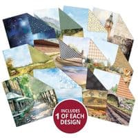 12 Sheets By Land, Sea and Air Backgrounds - 8