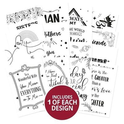 16 A7 Sheets from For The Ladies Hunkydory Say it with Style Pocket Pad