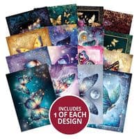 16 A7 Sheets from Majestic Butterflies Hunkydory Pocket Pad  64
