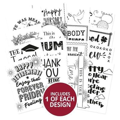 16 A7 Sheets from - Occasions Hunkydory Say it with Style Pocket Pad