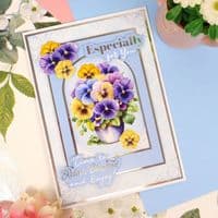16 A7 Sheets from  Pretty Pansies Hunkydory Pocket Pad