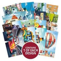 16 A7 Sheets from The Vroomies Hunkydory Pocket Pad