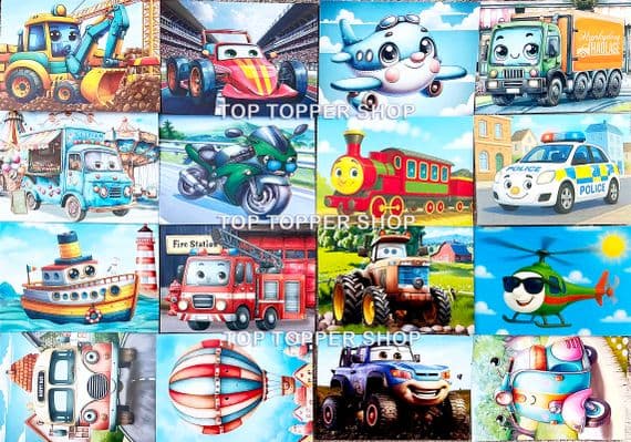 16 A7 Sheets from The Vroomies Hunkydory Pocket Pad