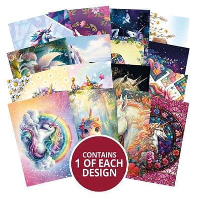 16 A7 Sheets from Unicorn Kingdom Hunkydory Pocket Pad