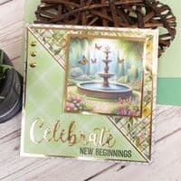 16 Sheets from - Garden of Dreams  Hunkydory  Square Pocket Pad