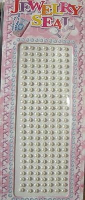 175 SELF ADHESIVE IVORY PEARLS 3mm