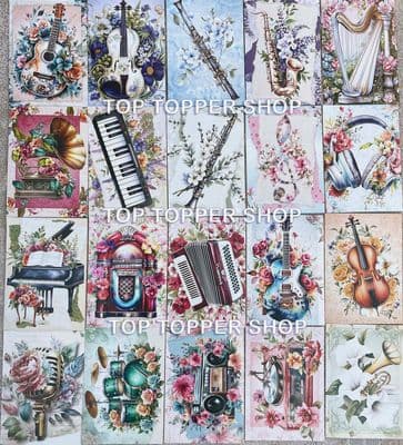 20 A6 Card Toppers from The Hunkydory Little Book of Floral Melodies