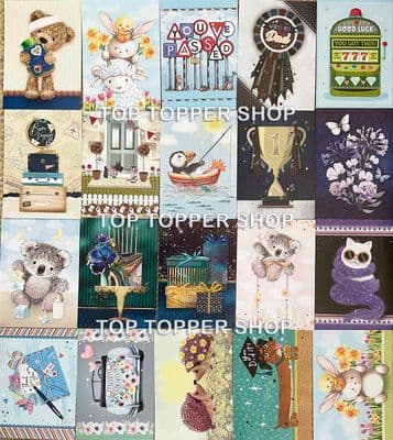 20 A6 Paper Toppers from The Hunkydory Little Book of Treasured Moments