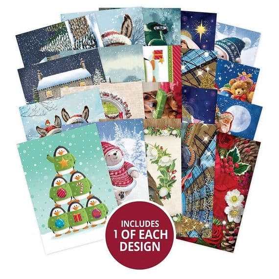 20 A6 Toppers from The Hunkydory Little Book of A Merry Little Christmas