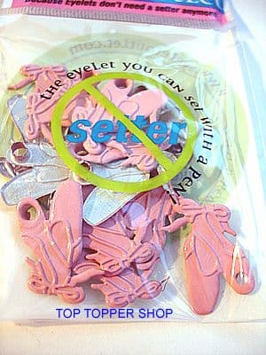 20 BALLET SHOE QUICKLETS EYELETS