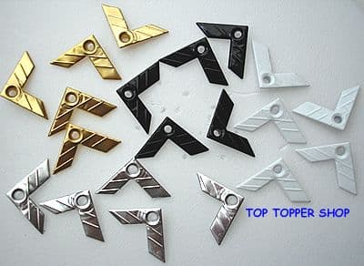 20 PHOTO CORNERS NEUTRAL QUICKLETS EYELETS