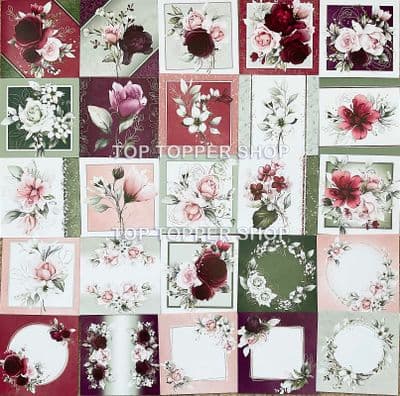 25 Sheets from The Square Little Book of Especially For You Hunkydory Card Toppers