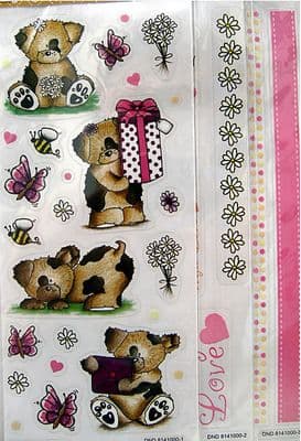 3 DAISY & DANDELION STICKERS - DAISY & DANDELION