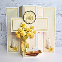3 White Cross Pop Up Cards & Envelopes - Katy Sue Designs