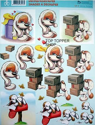 6. MYLO & FRIENDS SBS DECOUPAGE SHEET - GENERAL