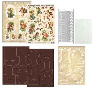 626 DIE CUT CHRISTMAS EASEL KIT ANGELS reddy