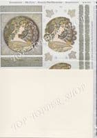 83751 MOCHA DIE CUT REDDY DECOUPAGE CARD KIT
