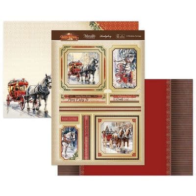 A Christmas Carriage - Hunkydory Christmas Classics  2024  Luxury Christmas Card Toppers
