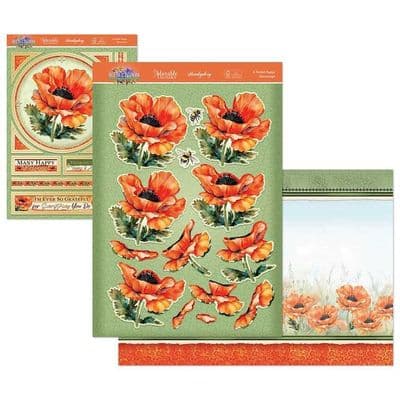 A Perfect Poppy - Hunkydory In Full Bloom Deco-Large Kit