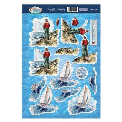 A Shore Thing  - Hunkydory Good Sport Die Cut Decoupage Topper Sheet