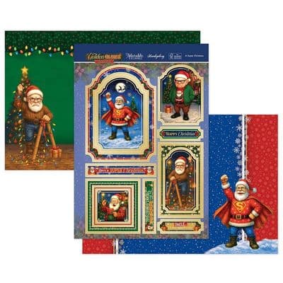 A Super Christmas - Golden Oldies Festive Fun  Hunkydory Luxury Christmas Card Toppers