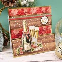 A Warm Winter Welcome - Hunkydory Christmas Time is Here Die Cut Decoupage Topper Sheet