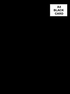 A4 220gsm BLACK PLAIN CARD KANBAN