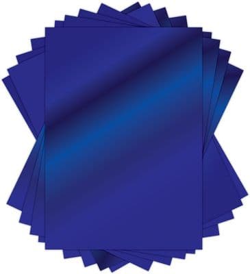 A4 Blue Mirror Card - Choose 1 Sheet or Pack of 10