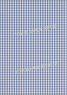 A4 Card Cool Britannia Navy Gingham Kanban 900181
