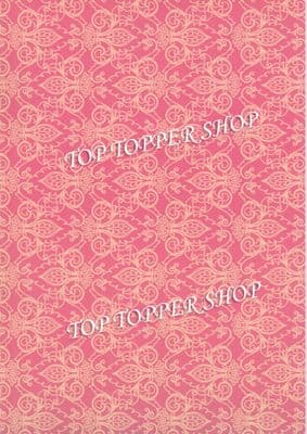 A4 Card Soho Peach Damask Kanban 900288