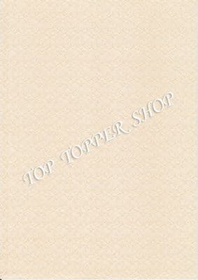 A4 EMBOSSED PEARL CARD SPIDERS WEB PATTERN cream