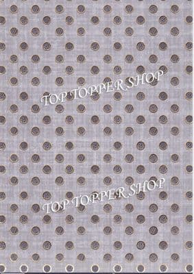 A4 Foiled Card Apricot Dreams Bubbles Grey Kanban CRD1874