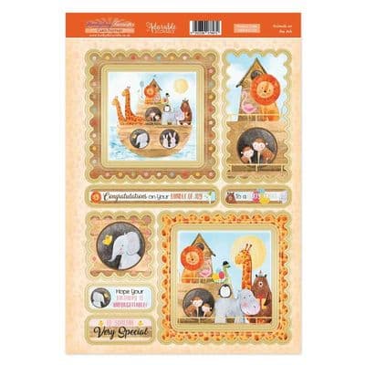 Animals on the Ark - Hunkydory Favourites Toppers A4 Sheet