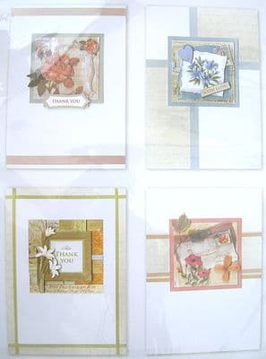 ANITA'S DECOUPAGE SET 4 FLORAL DESIGNS AZALEA