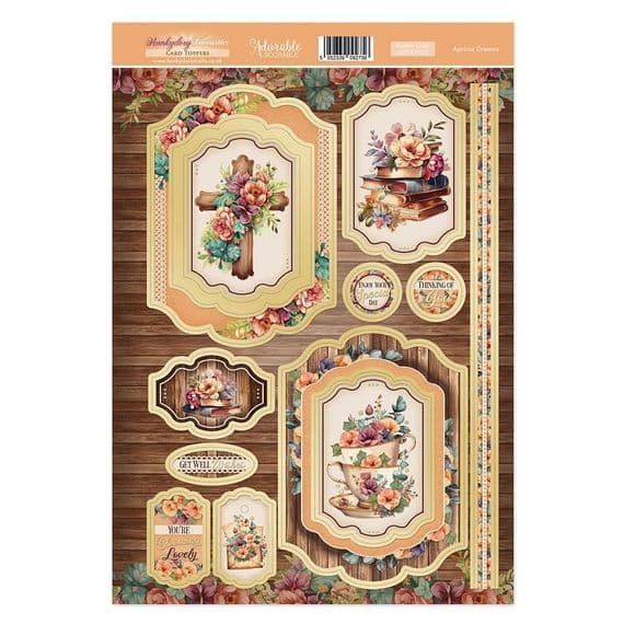 Apricot Dreams - Hunkydory Favourites Toppers A4 Sheet