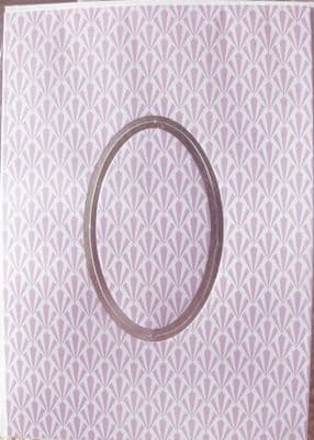 ART DECO CREASED A5 APERTURE CARD LILAC KANBAN 50094