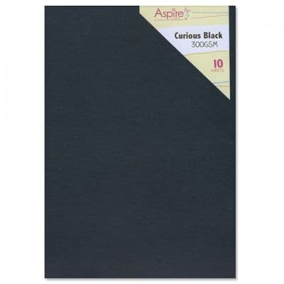ASPIRE CRAFTS CARD CURIOUS BLACK 300gsm