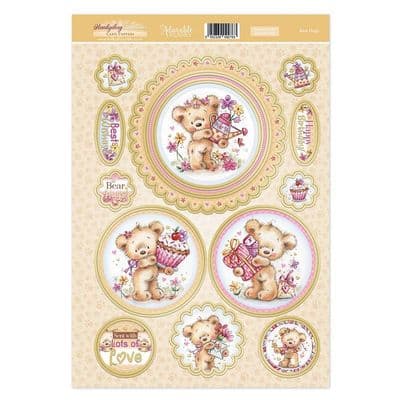Bear Hugs - Hunkydory Favourites Toppers A4 Sheet
