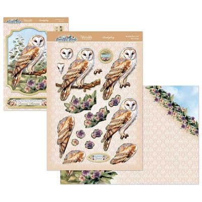 Beautiful Barn Owl - Beautiful Birds Hunkydory Die Cut Decoupage Kit