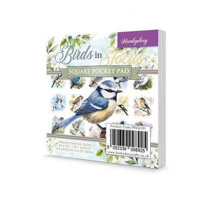 Birds in Focus  Hunkydory  Square Pocket Pad 64 Sheets