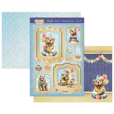 Birthday Bears - Hunkydory Woodland Story Luxury Card Topper Set