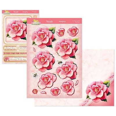 Blooming Camelia - Hunkydory In Full Bloom Floral Delights Deco-Large Kit
