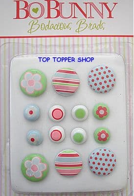 BO BUNNY BODACIOUS BRADS SWEET SUMMER